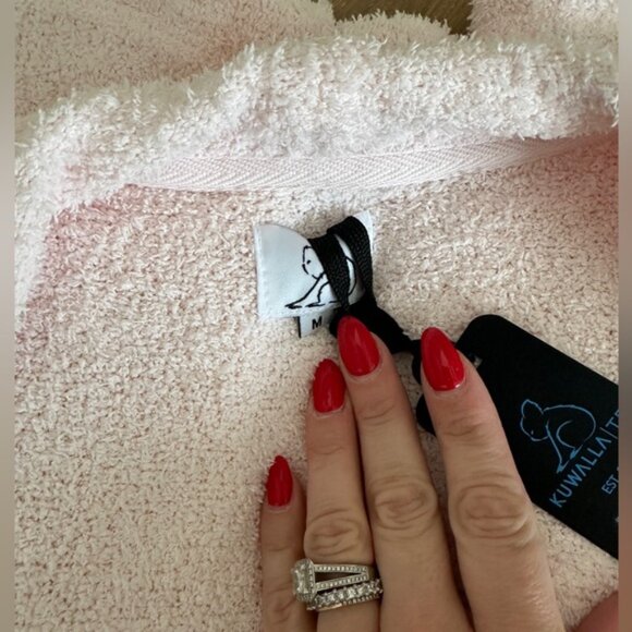 NWT Kuwalla Tee Plush Cardigan Pearl White Lounge Sweater – Size Medium - Picture 5 of 8